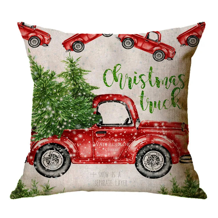 Christmas Decoration Cushion Cover Cartoon