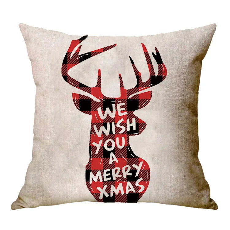 Christmas Decoration Cushion Cover Cartoon