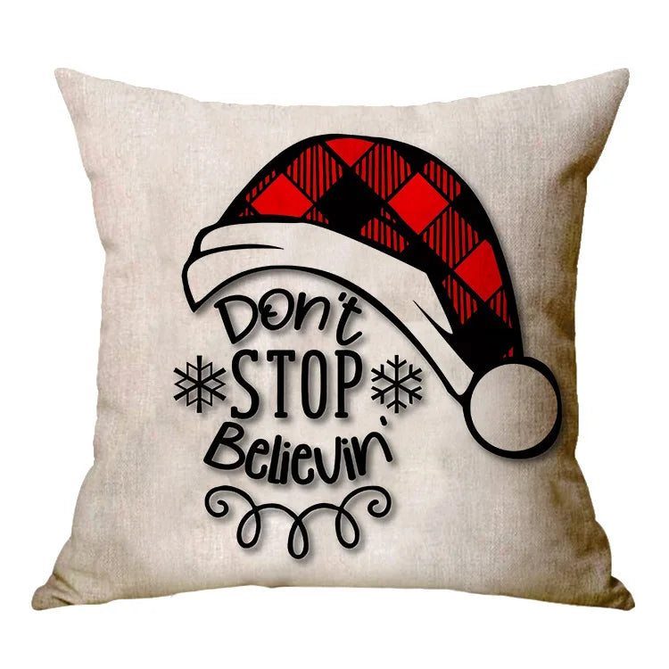 Christmas Decoration Cushion Cover Cartoon