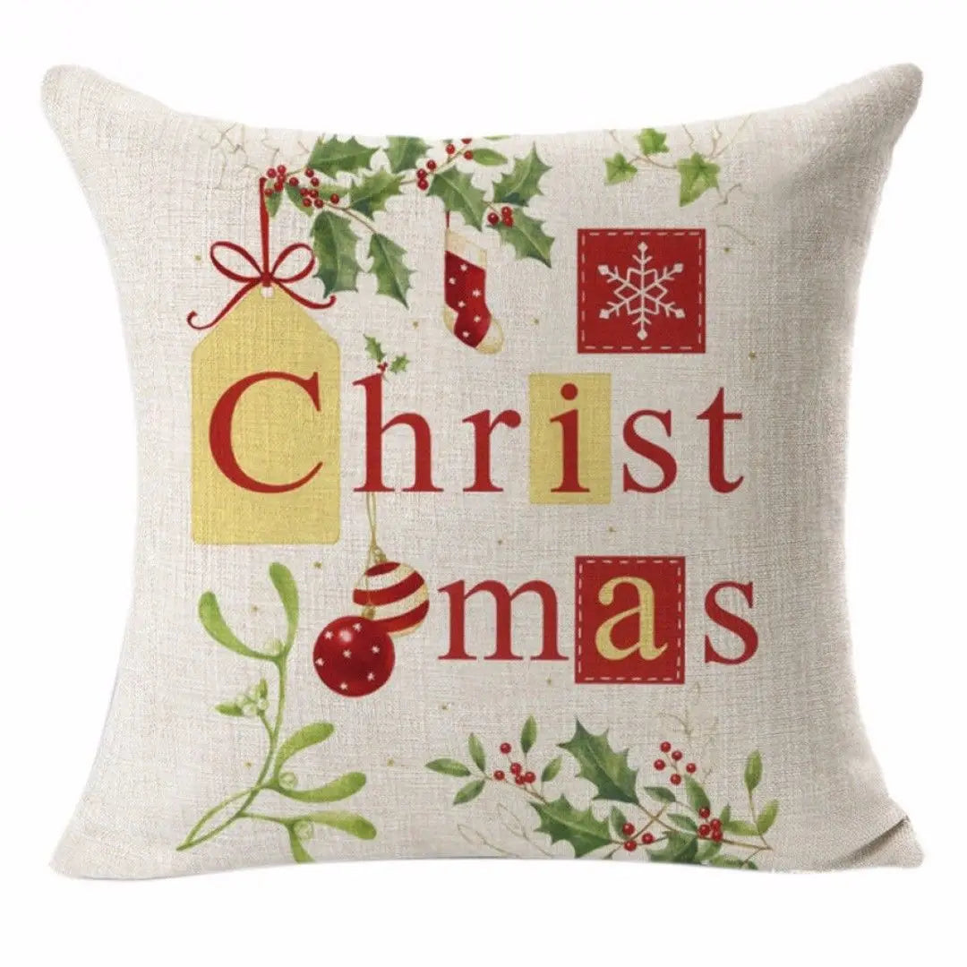 Christmas Decoration Cushion Cover Cartoon