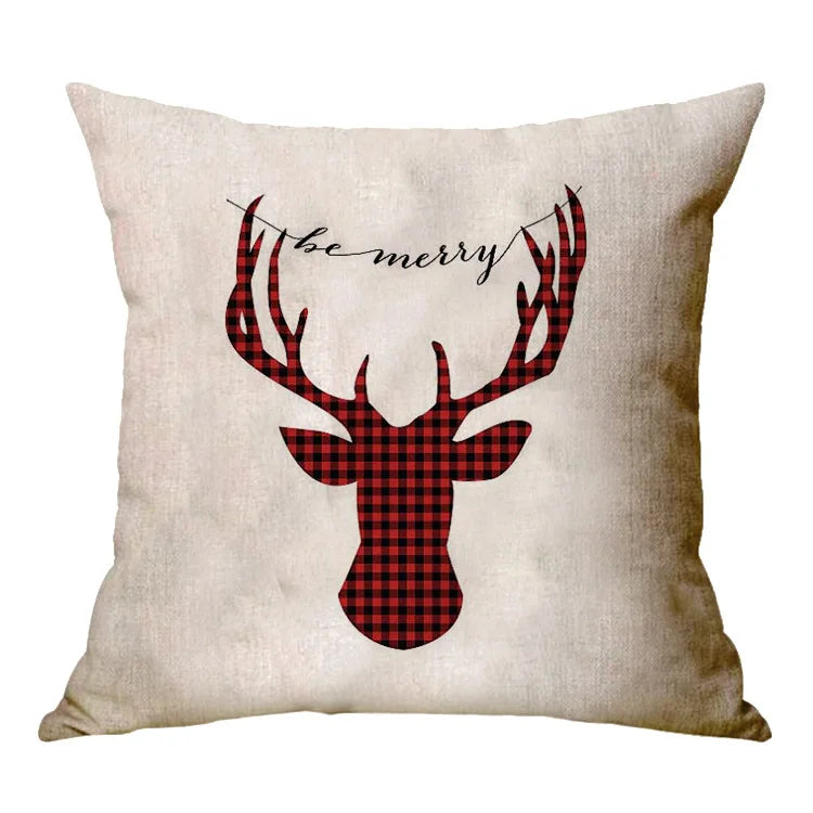 Christmas Decoration Cushion Cover Cartoon
