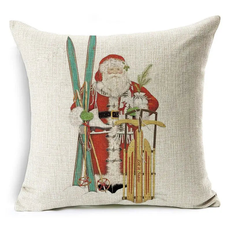Christmas Decoration Cushion Cover Cartoon