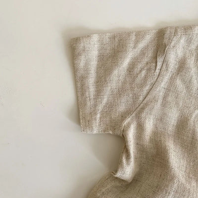 Baby Boy Girl Clothes Sets Shirt+Short Linen Summer