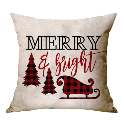 Christmas Decoration Cushion Cover Cartoon