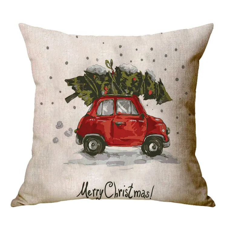 Christmas Decoration Cushion Cover Cartoon