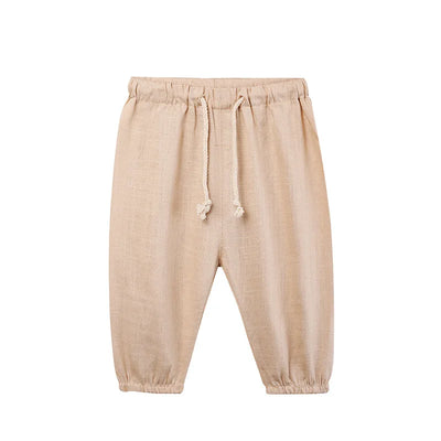 Children's Cotton And Linen Trousers