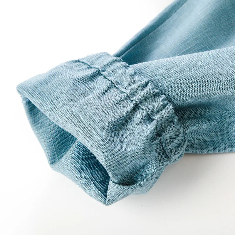 Children's Cotton And Linen Trousers