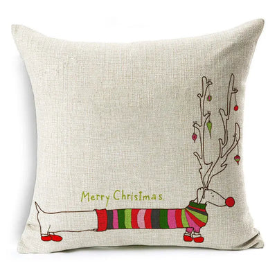 Christmas Decoration Cushion Cover Cartoon
