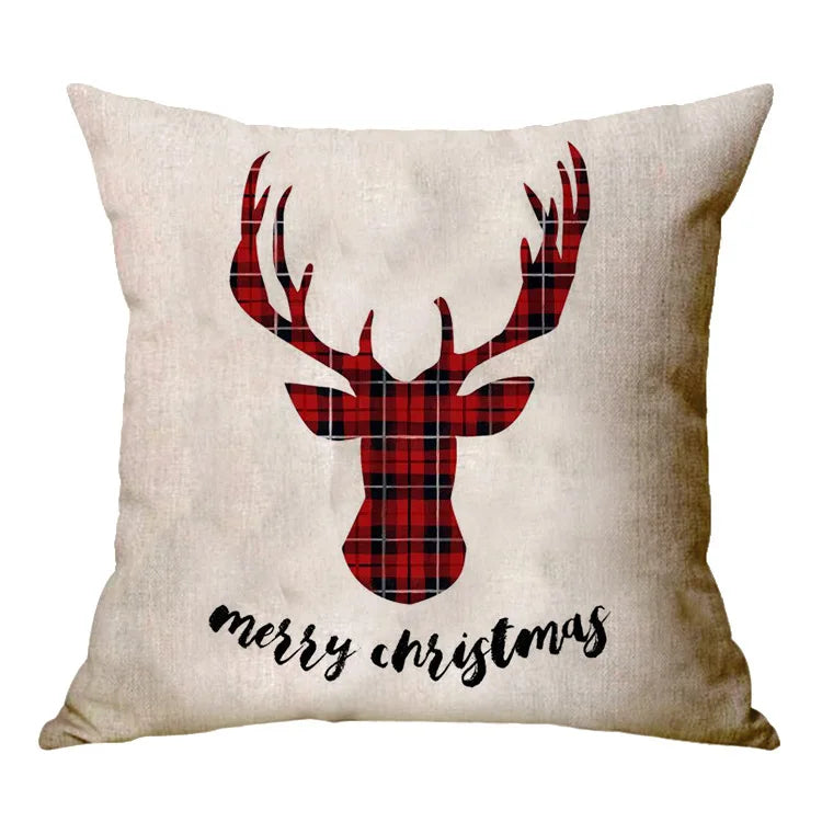 Christmas Decoration Cushion Cover Cartoon