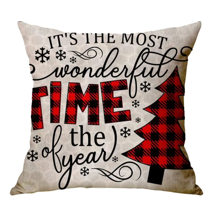 Christmas Decoration Cushion Cover Cartoon
