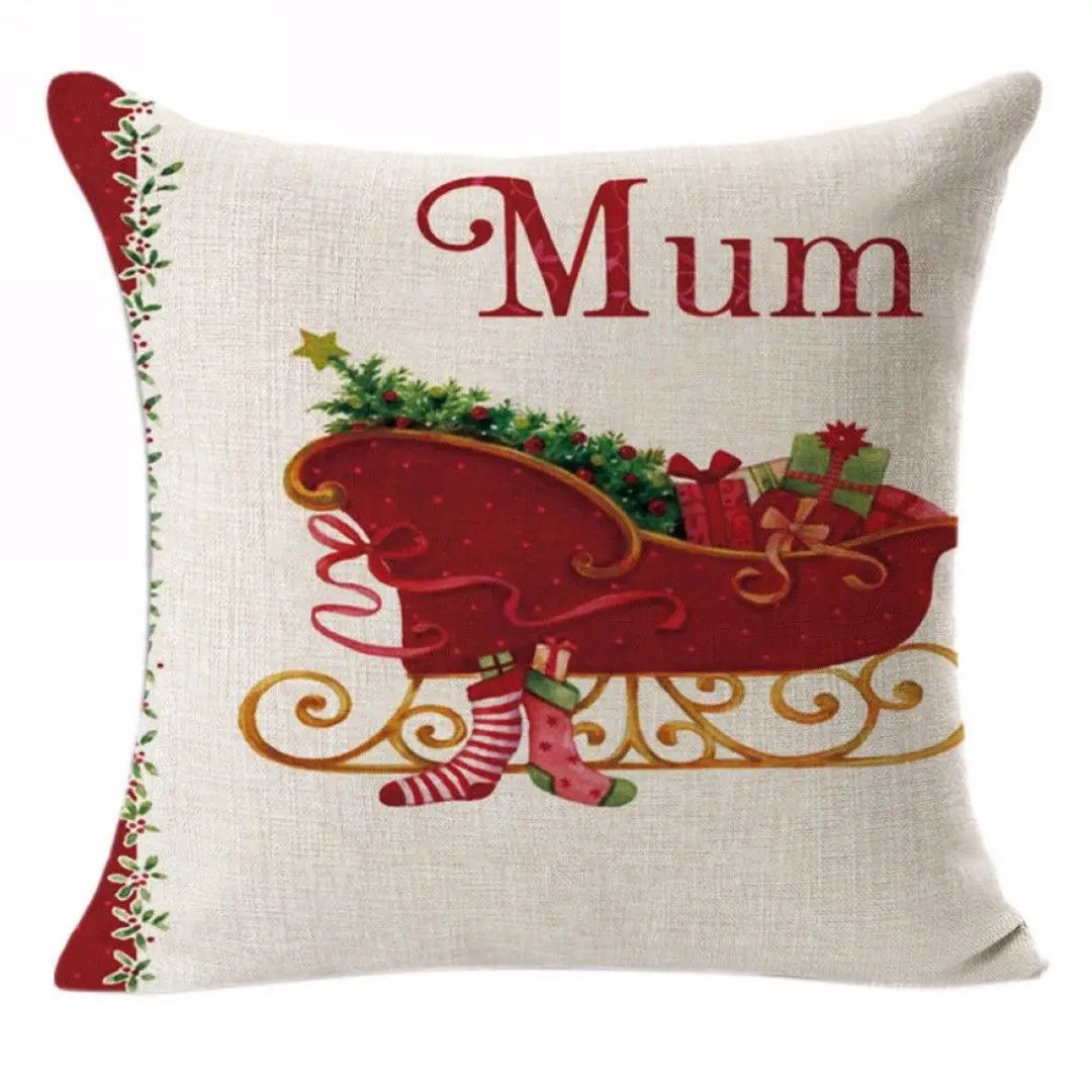 Christmas Decoration Cushion Cover Cartoon