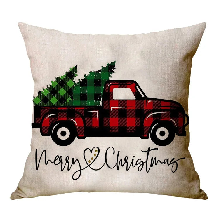Christmas Decoration Cushion Cover Cartoon