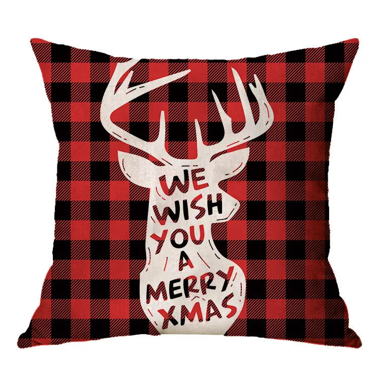 Christmas Decoration Cushion Cover Cartoon