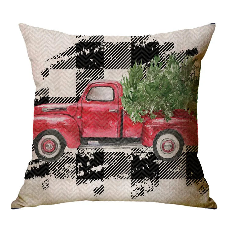 Christmas Decoration Cushion Cover Cartoon