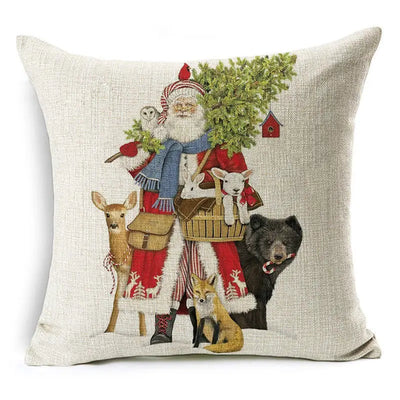 Christmas Decoration Cushion Cover Cartoon