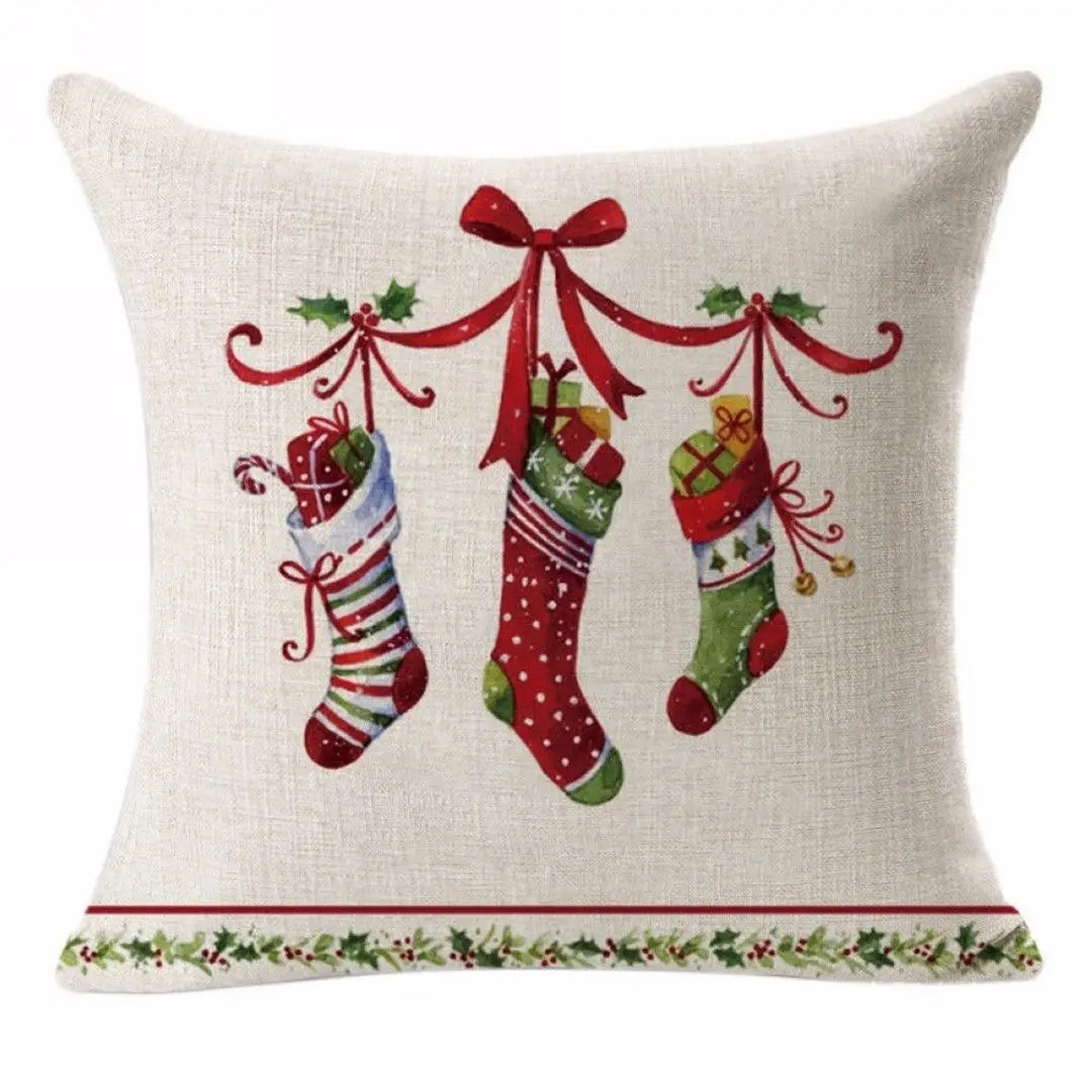 Christmas Decoration Cushion Cover Cartoon