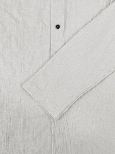 Summer Men's Linen Shirt Solid Streetwear Long Sleeve Hoodie Cardigan Clothing For Men Button Tops Casual Loose Men Hooded Shirt