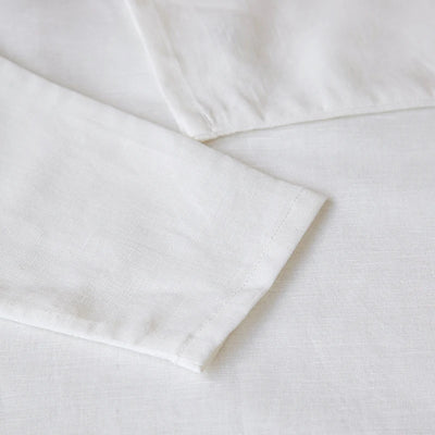 Chic Casual Cotton Linen Shirt Children's 2024 New Retro