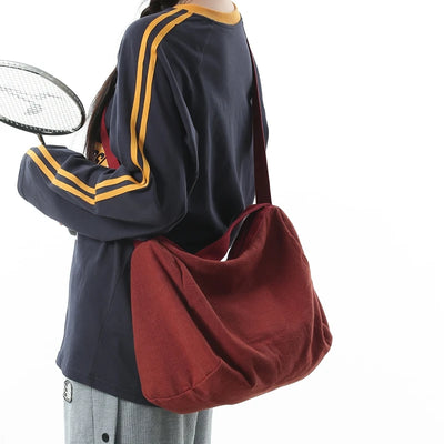 Women Large Capacity Cotton Linen Shoulder Tote Bag