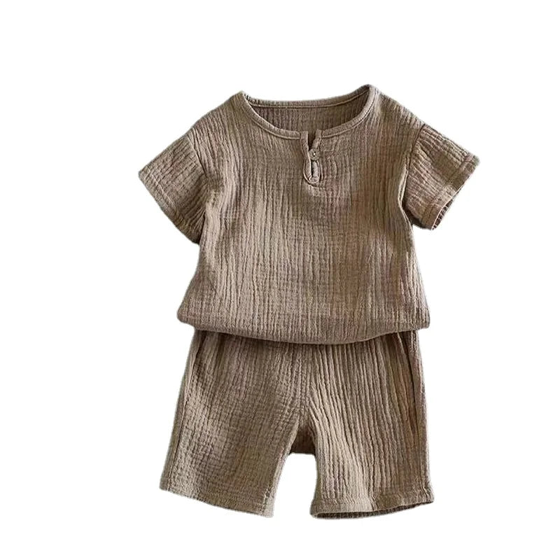 Summer Children's Clothing Set for 0-7Y unisex