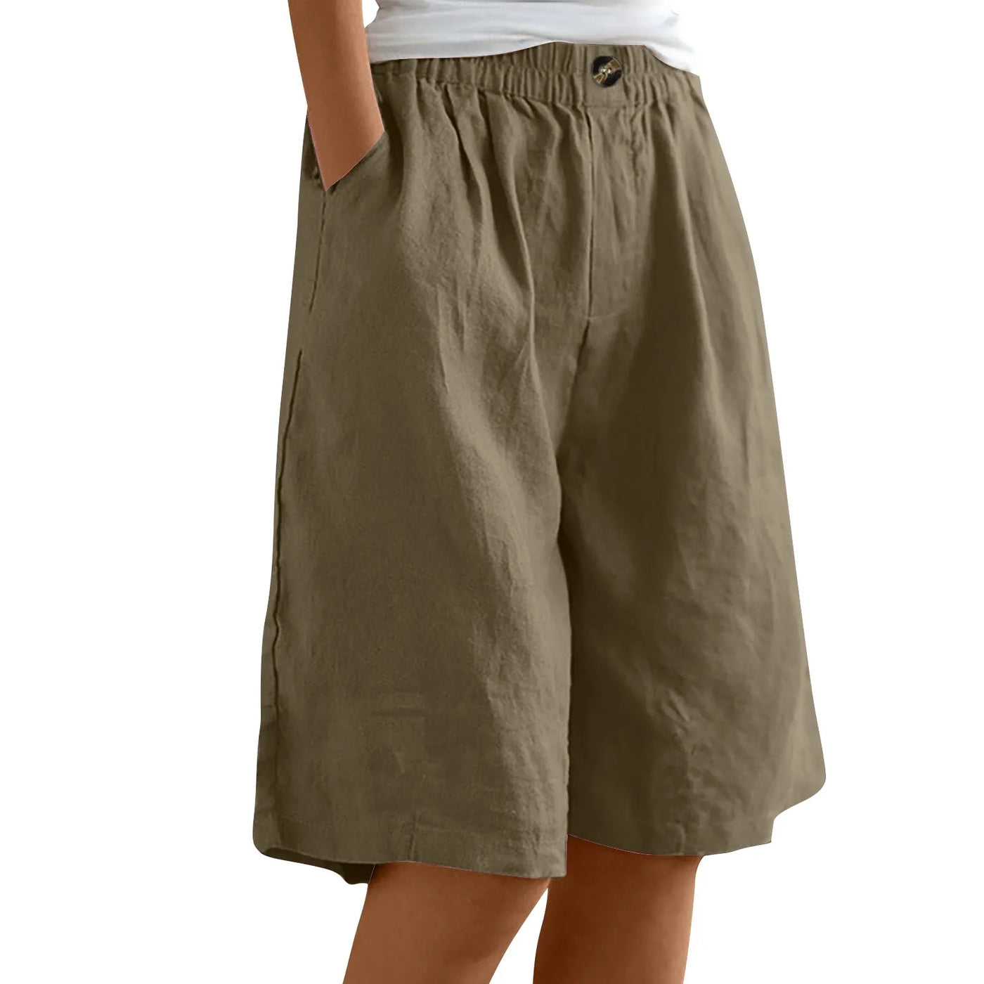 Women’s Summer Cotton-Linen Shorts