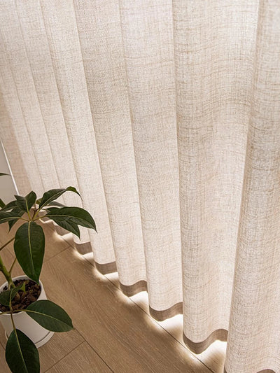 Sheer Linen Voile Curtain – Japanese & Korean Style, Custom Size