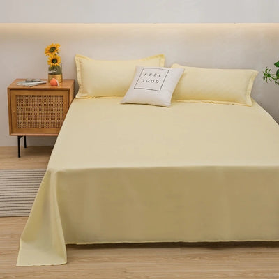 1 pc Bed Flat Sheet for Double Bed Plain Solid