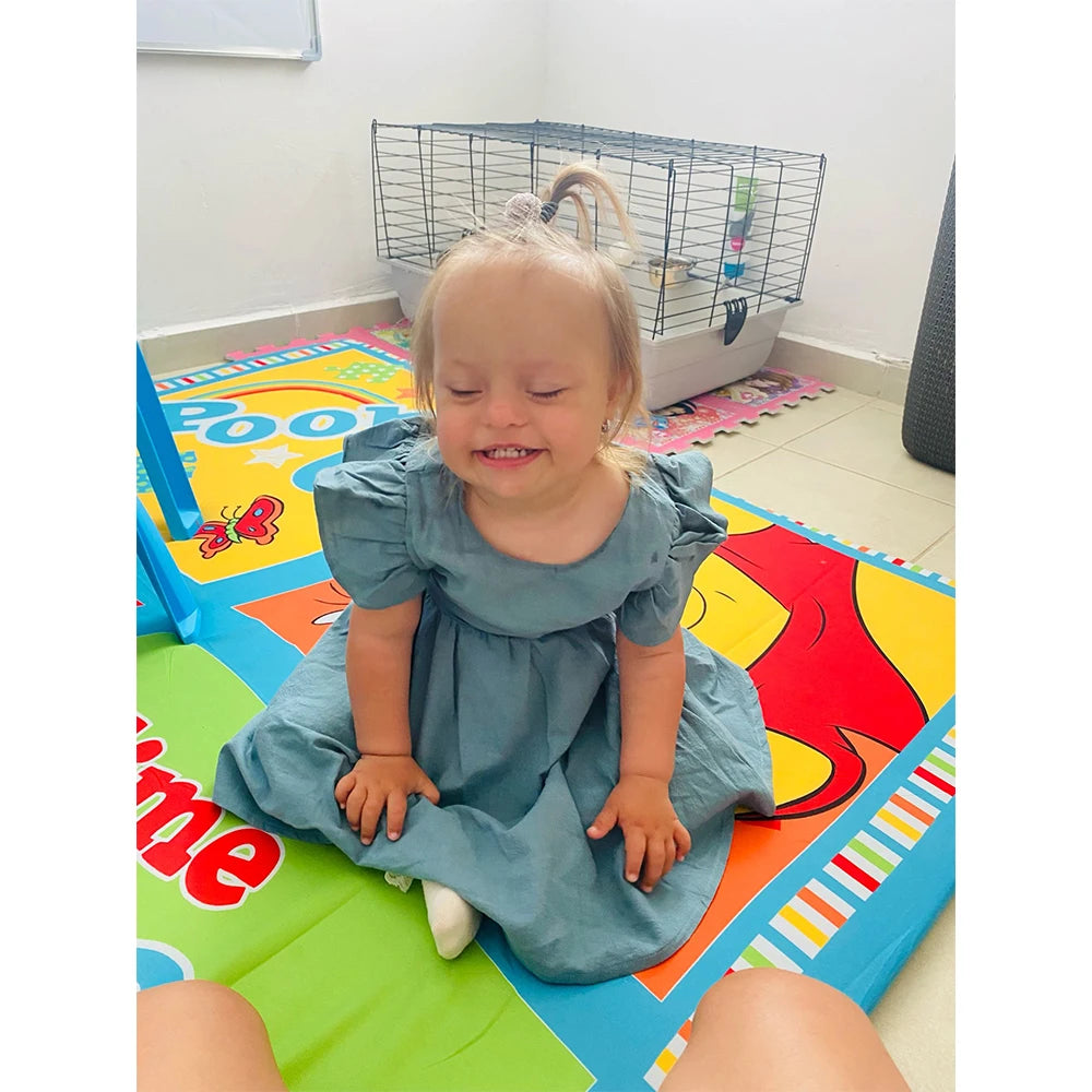 2025 Summer Kids Girls Dress Cotton Linen