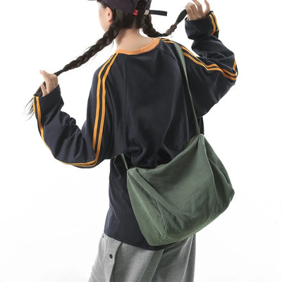 Women Large Capacity Cotton Linen Shoulder Tote Bag