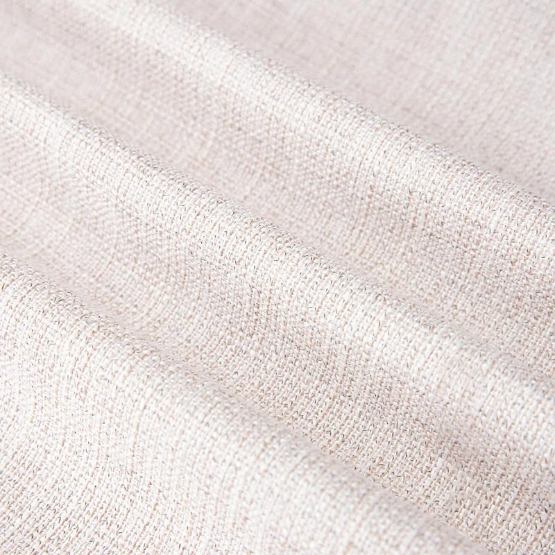 Embroidered Leaves Linen-Effect Cushion Cover