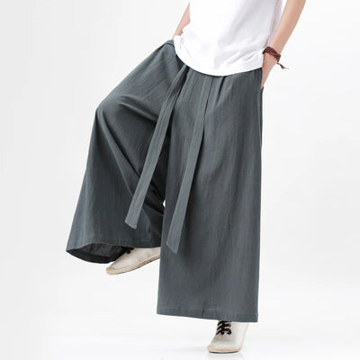 Man Japanese Kimono Pants Male Streetwear Summer