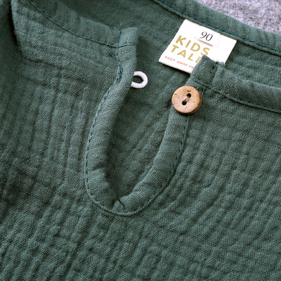 1-8T Kids Sets Summer Clothes Linen Cotton