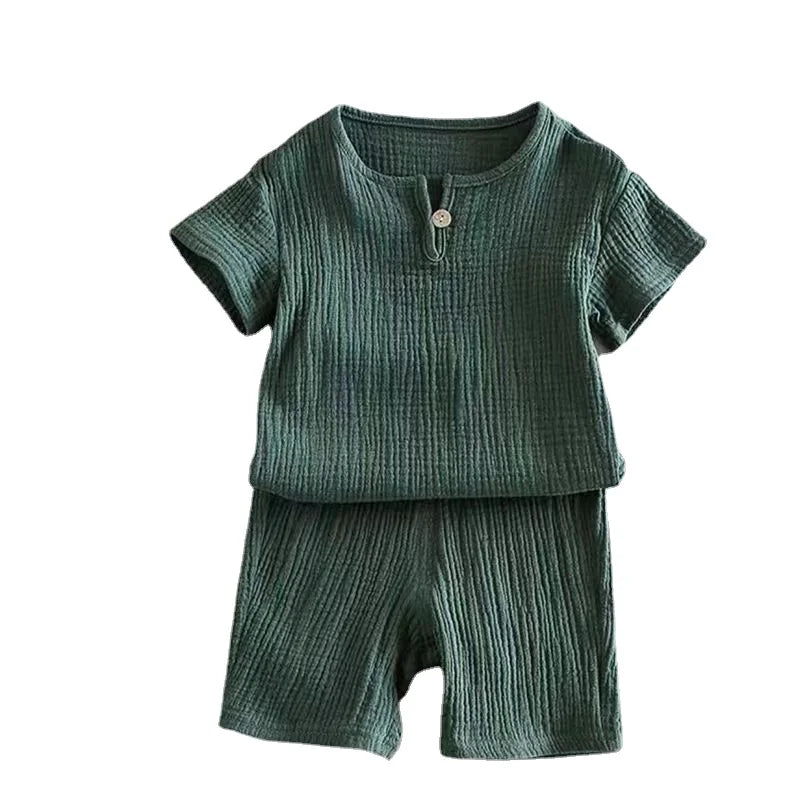 Summer Children's Clothing Set for 0-7Y unisex