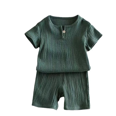 Summer Children's Clothing Set for 0-7Y unisex