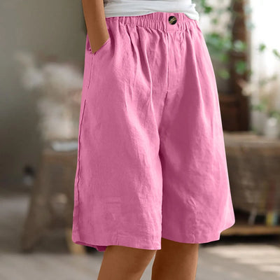Women’s Summer Cotton-Linen Shorts