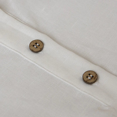 Chic Casual Cotton Linen Shirt Children's 2024 New Retro