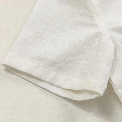 Boys Cotton And Linen Short-Sleeved