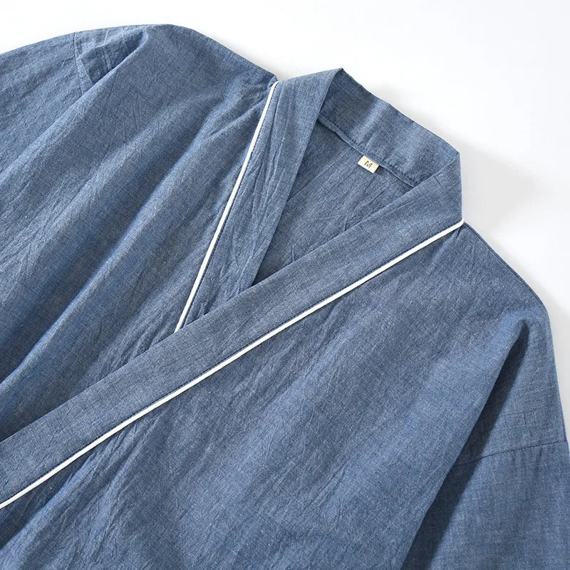 Couples Home Casual Pajamas Set Japanese Style Yukata Kimono Cotton Linen Robes Shorts Chinese Hanfu Pyjamas Bathrobe Sleepwear