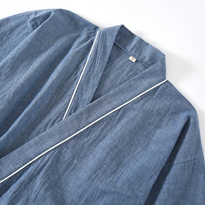 Couples Home Casual Pajamas Set Japanese Style Yukata Kimono Cotton Linen Robes Shorts Chinese Hanfu Pyjamas Bathrobe Sleepwear