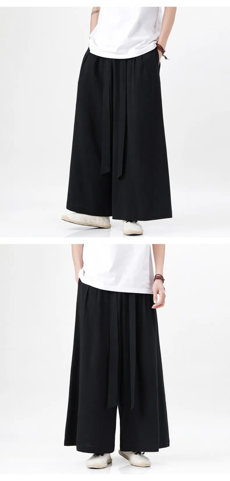 Man Japanese Kimono Pants Male Streetwear Summer