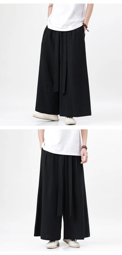 Man Japanese Kimono Pants Male Streetwear Summer