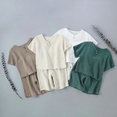Summer Children's Clothing Set for 0-7Y unisex