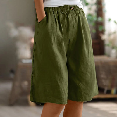 Women’s Summer Cotton-Linen Shorts