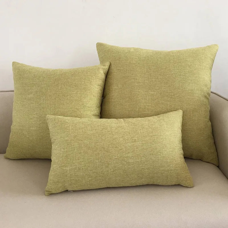 Solid Color Throw Pillow Cover