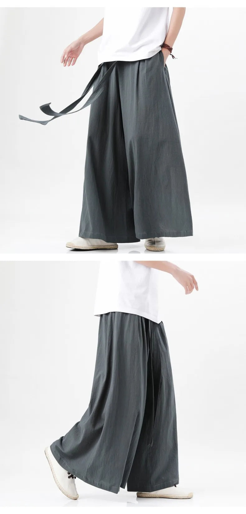 Man Japanese Kimono Pants Male Streetwear Summer