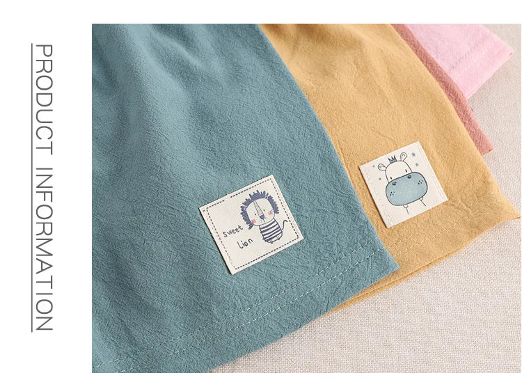 Kids’ Cotton Linen Summer Shorts (1–5Y)