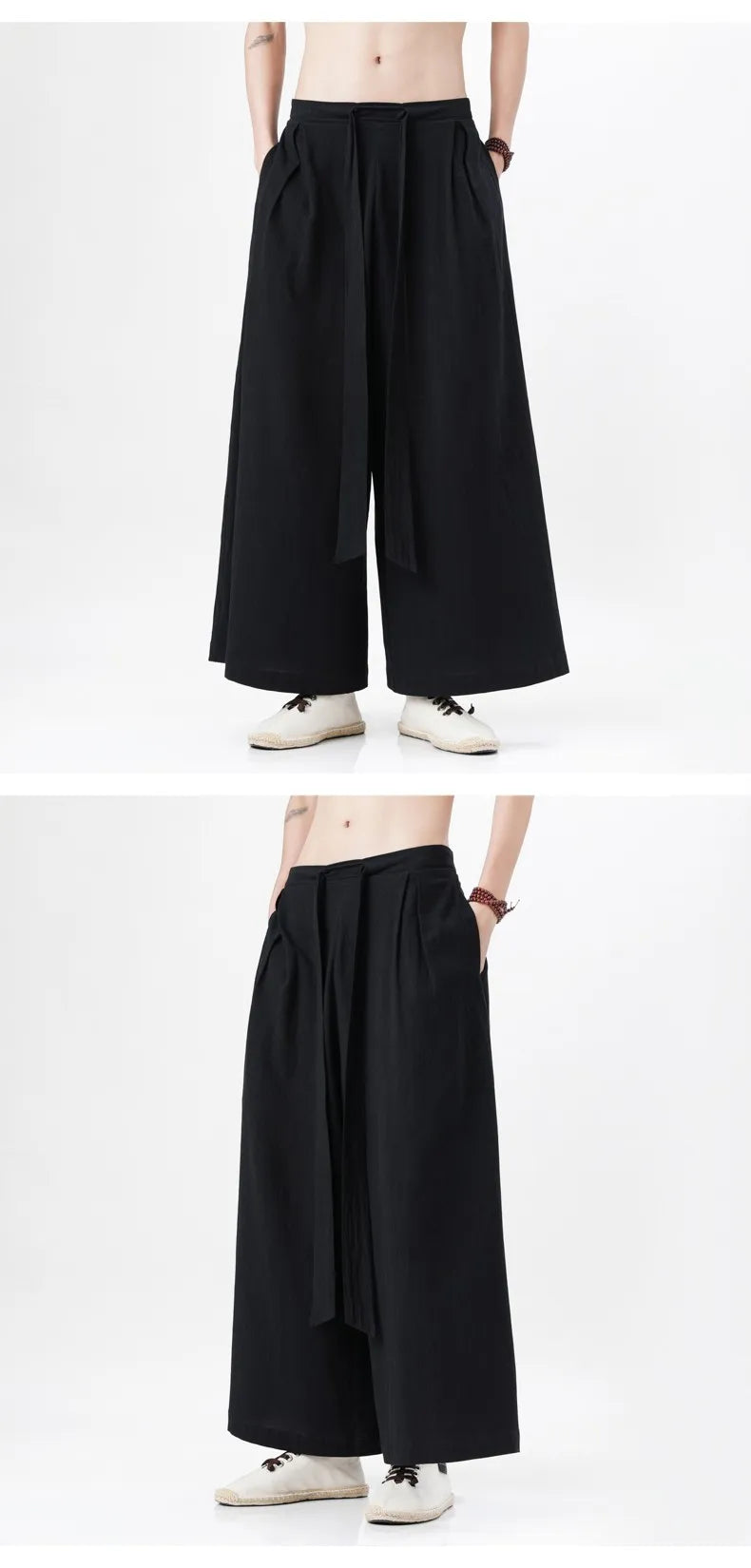 Man Japanese Kimono Pants Male Streetwear Summer