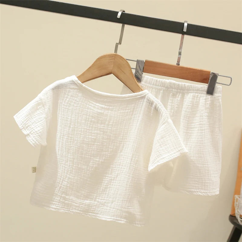 Summer Children's Clothing Set for 0-6Y unisex