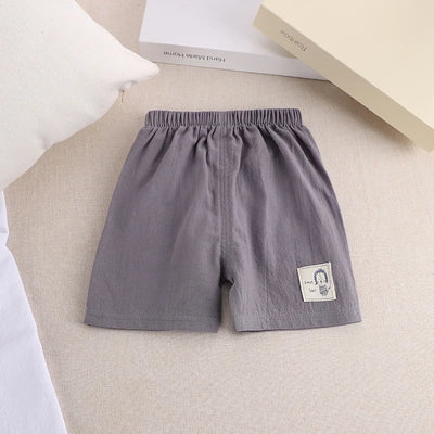 Kids’ Cotton Linen Summer Shorts (1–5Y)