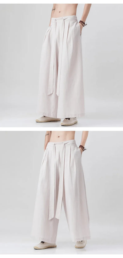 Man Japanese Kimono Pants Male Streetwear Summer